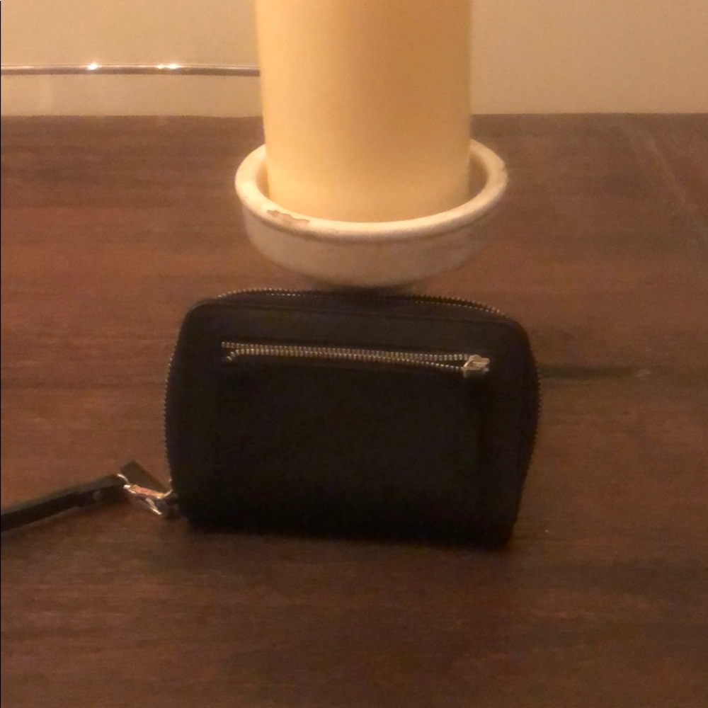 Black leather wallet